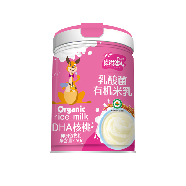 恩溢佳兒乳酸菌有機(jī)米乳 DHA核桃 聽裝