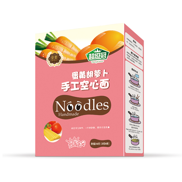 超級冠蛋黃胡蘿卜空心面(盒)