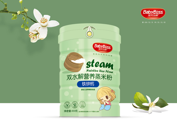 寶貝當家鐵鋅鈣雙水解營養(yǎng)蒸米粉 聽裝