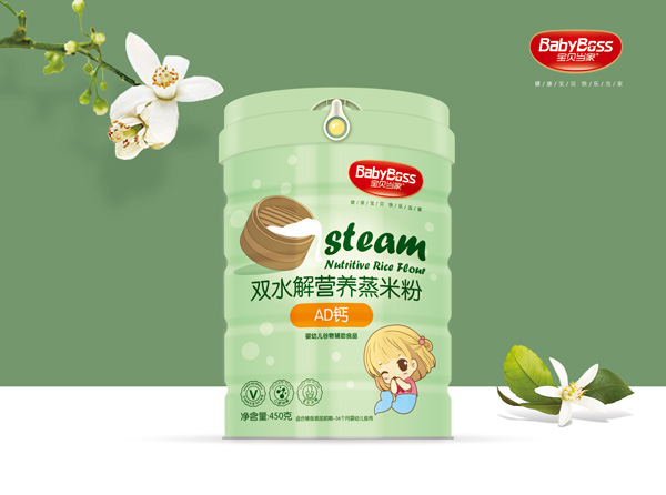 寶貝當家AD鈣雙水解營養(yǎng)蒸米粉 聽裝