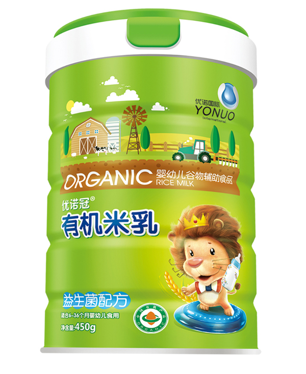 優(yōu)諾冠益生菌有機米乳 聽裝