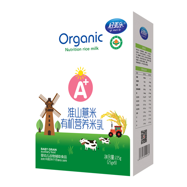 啟美樂有機營養(yǎng)米乳盒裝-淮山薏米