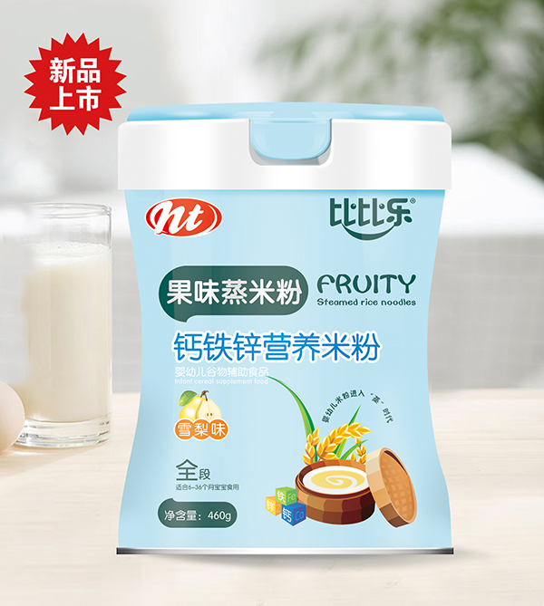 比比樂鈣鐵鋅果味蒸米粉 聽裝