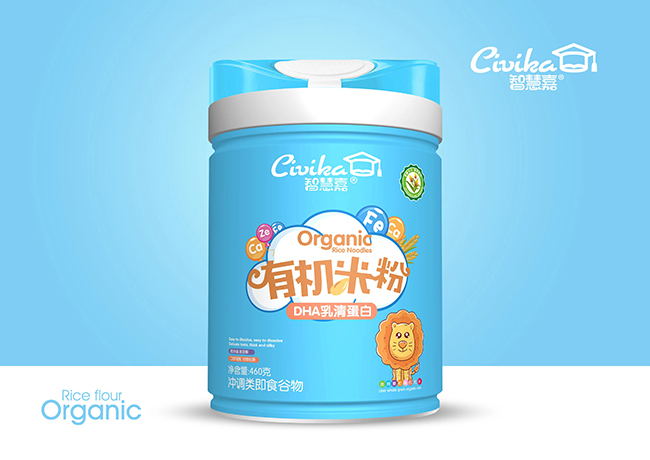 智慧嘉有機米粉 DHA核桃乳清蛋白