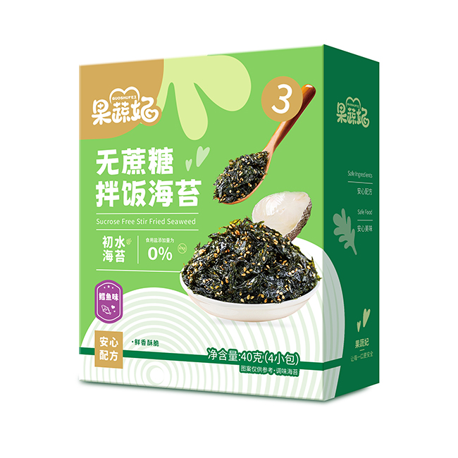 果蔬妃無蔗糖拌飯海苔 鱈魚味