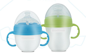 藍(lán)色小屋嬰幼兒硅膠奶瓶