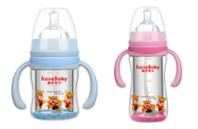 康尼寶貝雙層防爆玻璃奶瓶