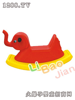 麗寶健大象搖馬扭扭車