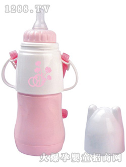 盛洲硅膠yinge奶瓶粉紅