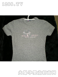 泰迪熊家族灰色上衣