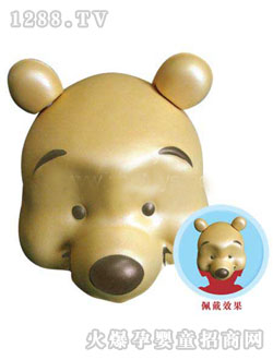 迪士尼快樂威尼小熊造型帽