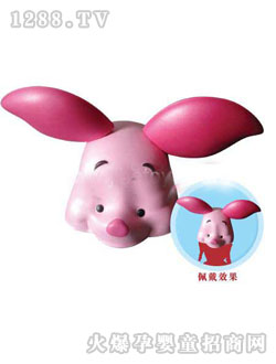 迪士尼樂呵呵皮杰小豬造型帽