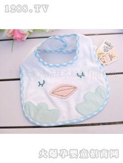 多比兔yinge藍(lán)色口水巾