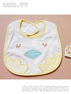 多比兔yinge黃色口水巾