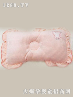 多比兔粉色寶寶枕頭