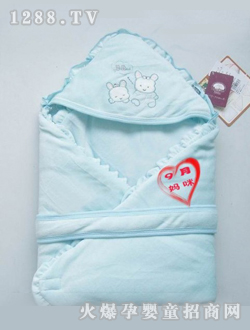 多比兔藍(lán)色yinge抱被
