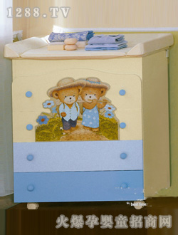 經(jīng)典泰迪熊四斗柜換洗臺(tái)