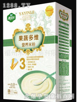 雅因樂果蔬多維營(yíng)養(yǎng)米粉(3段)