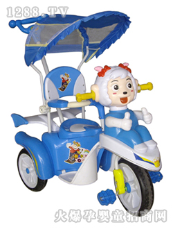 乖乖牛三輪車(chē)好娃娃藍(lán)色
