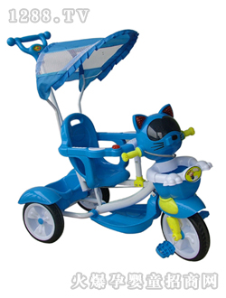 乖乖牛三輪車咪咪貓藍(lán)色