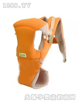 抱抱熊橙色yinge背袋