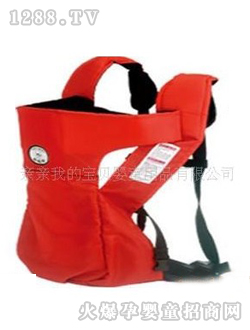 抱抱熊紅色yinge背袋