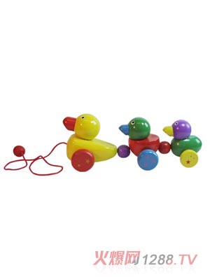 銘塔玩具拉線小鴨