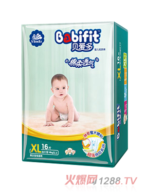 貝愛多超棉柔透氣紙尿褲XL碼16片