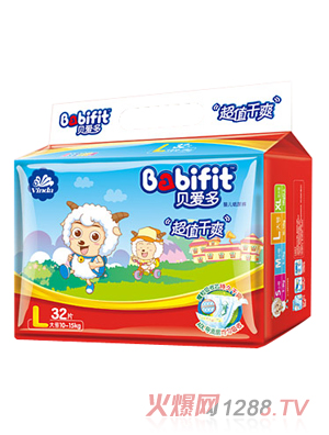 貝愛多超值干爽紙尿褲L碼32片