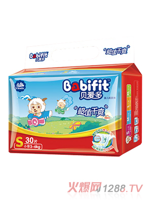 貝愛(ài)多超值干爽紙尿褲S碼30片