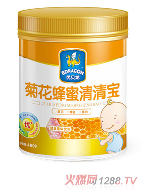 優(yōu)貝龍菊花蜂蜜清清寶