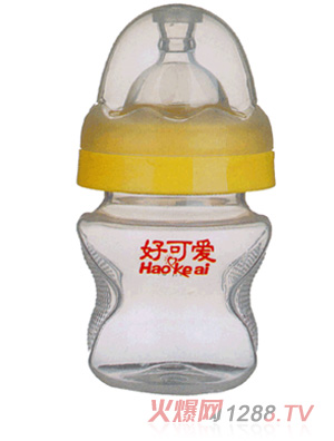 好可愛(ài)120ml寬口弧形奶瓶