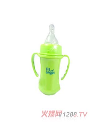 安箕兒120雙層不銹鋼奶瓶（草綠）