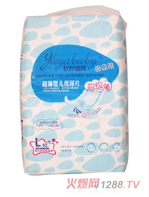吖吖寶貝超薄特惠yinge紙尿片L 42片