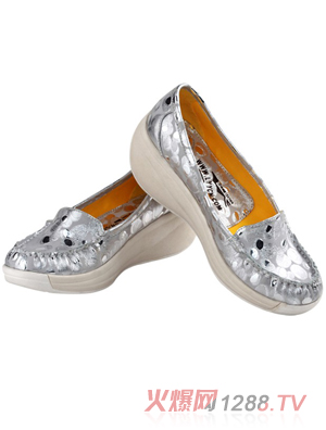 懶洋洋yunf散步鞋銀色