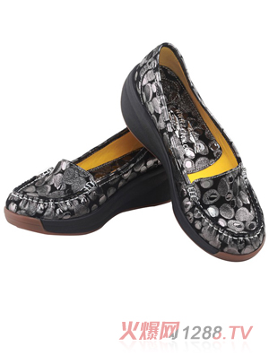 懶洋洋yunf散步鞋黑色