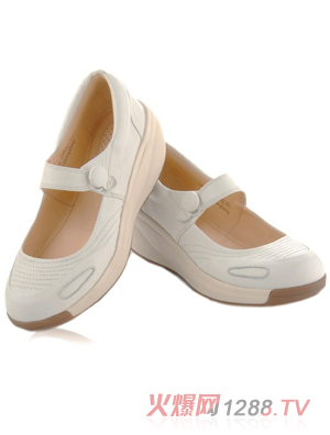 懶洋洋散步鞋白色
