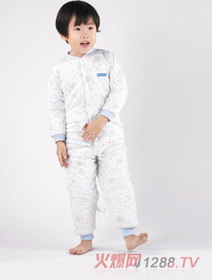 卓兒秋冬夾棉雪花對襟套裝