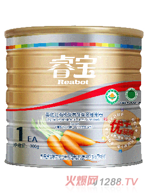 睿寶yinge有機(jī)營(yíng)養(yǎng)蔬菜多維米粉300g