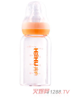 呵護120ml標口晶鉆玻璃奶瓶