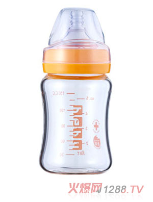 呵護150ml寬口晶鉆玻璃奶瓶