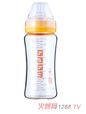 呵護250ml寬口晶鉆玻璃奶瓶