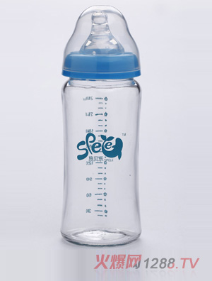 施貝樂弧形玻璃奶瓶240mlLKH08