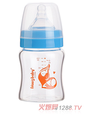 好氏嬰童寬口晶鉆玻璃奶瓶120ML