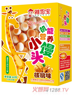 雅思寶核桃味機(jī)能營養(yǎng)小饅頭