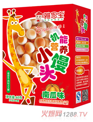 雅思寶南瓜味機(jī)能營養(yǎng)小饅頭