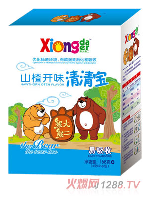 熊大熊二山楂開胃清清寶盒裝