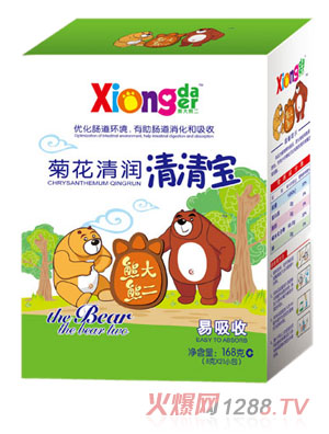 熊大熊二菊花清潤清清寶盒裝