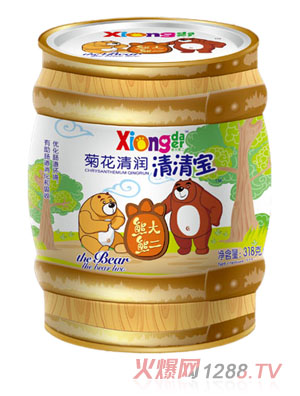 熊大熊二菊花清潤清清寶罐裝