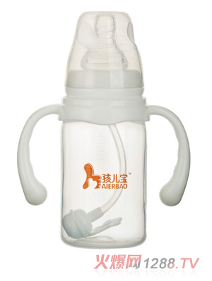 孩兒寶白色標(biāo)口直身自動PP奶瓶120ml